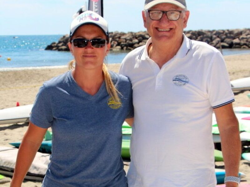 Blandine, coach et Jean-Louis Cantagrill, président de l'asso