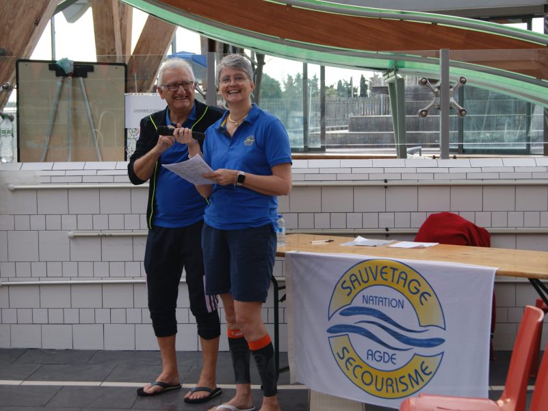 Jean-Louis Cantagrill,président de l'asso et Valérie Vigouroux, membre du CA