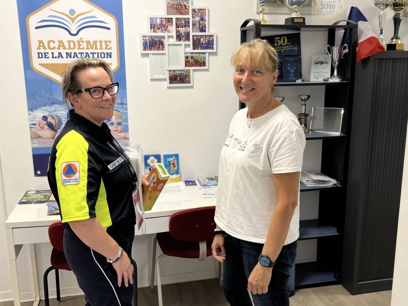 Florence, la secrétaire de l'asso et Alexandra, une des bénévoles